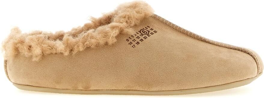 MM6 Maison Margiela Suede Faux Shearling Slipper - Foto 10