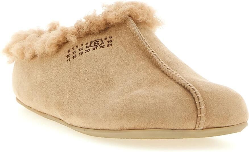 MM6 Maison Margiela Suede Faux Shearling Slipper - Foto 7