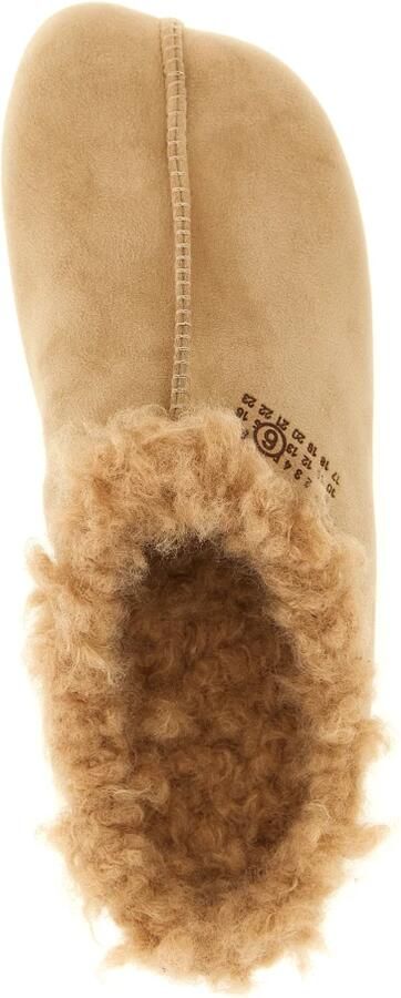 MM6 Maison Margiela Suede Faux Shearling Slipper - Foto 9