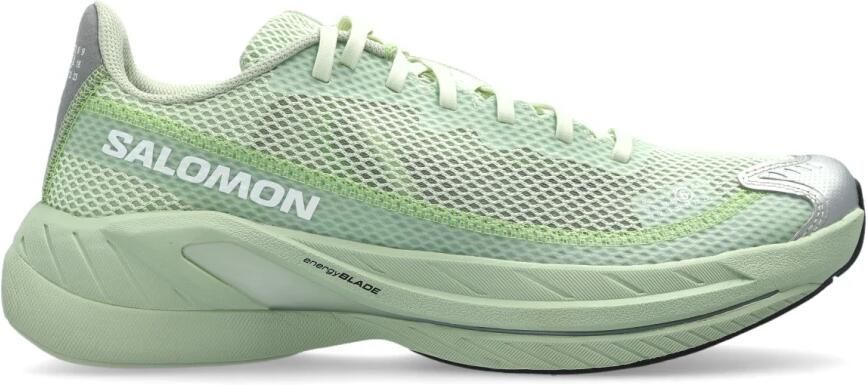 MM6 Maison Margiela Pastelgroene Chunky Sneakers met Handtekening Motief