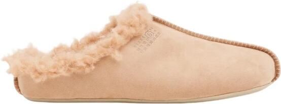 MM6 Maison Margiela Suede Faux Shearling Slipper
