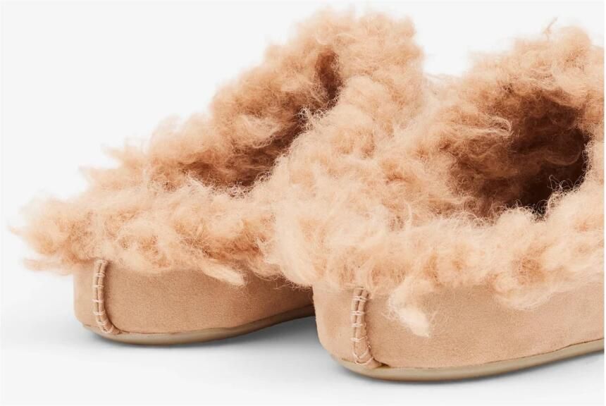 MM6 Maison Margiela Suede Faux Shearling Slipper - Foto 6