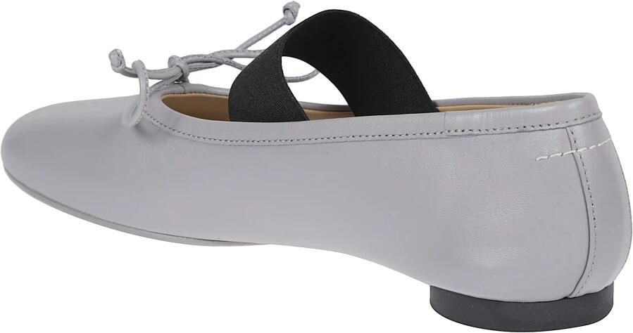 MM6 Maison Margiela Zilveren Anatomische Ballerina Platte Schoenen