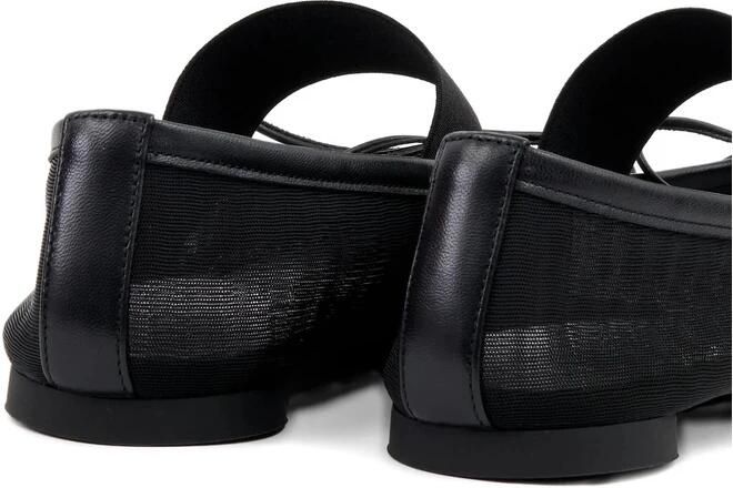 MM6 Maison Margiela Zwarte Mesh Ballerina's met Elastische Band - Foto 10