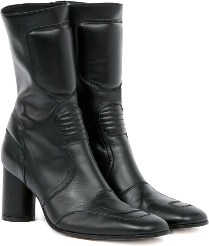 MM6 Maison Margiela Zwarte enkellaarsjes voor vrouwen - Foto 4