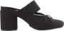 MM6 Maison Margiela Zwarte Satijnen Hakken Muiltjes Ballerina's Black Dames - Thumbnail 7