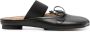 MM6 Maison Margiela Nappa Leren Strik Detail Platte Schoenen Black Dames - Thumbnail 13