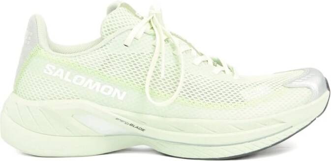 MM6 Maison Margiela Pastelgroene Chunky Sneakers met Handtekening Motief