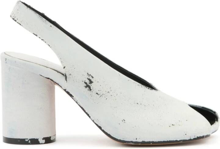 MM6 Maison Margiela Peep Toe Blokhak Schoenen