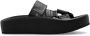 MM6 Maison Margiela Zwarte Synthetische Sandalen Amandel Teen Black Heren - Thumbnail 12