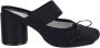 MM6 Maison Margiela Zwarte Satijnen Hakken Muiltjes Ballerina's Black Dames - Thumbnail 8