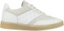 MM6 Maison Margiela Replica Leren Sneakers met Contrasterende Suède Inzetstukken White Dames - Thumbnail 1