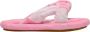 MM6 Maison Margiela Slippers in roze Terry -doek Roze Dames - Thumbnail 1