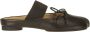 MM6 Maison Margiela Nappa Leren Strik Detail Platte Schoenen Black Dames - Thumbnail 8