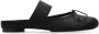 MM6 Maison Margiela Slides met bedrukt logo Black Dames - Thumbnail 1