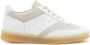MM6 Maison Margiela Leren Low-Top Sneakers met Suède Inzetstukken - Thumbnail 1