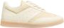 MM6 Maison Margiela Beige Witte Leren Sneakers Amandelvormige Neus Beige Dames - Thumbnail 5