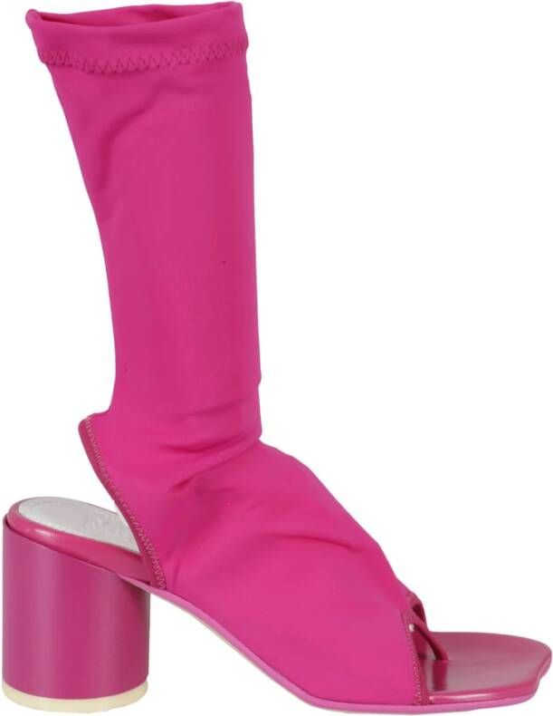 MM6 Maison Margiela Stijlvolle Enkellaars voor Vrouwen Pink Dames