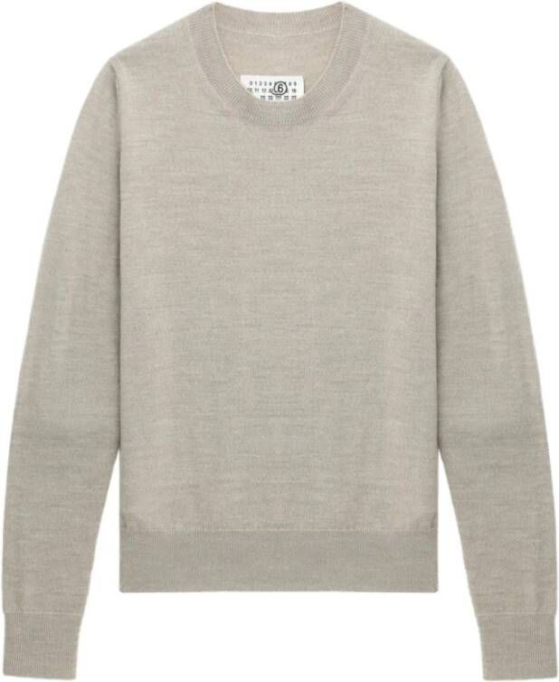 MM6 Maison Margiela Trui met ronde hals en elleboogstukken - Foto 2