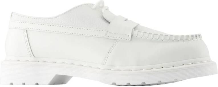 MM6 Maison Margiela Witte Leren Loafers Penton Stijl