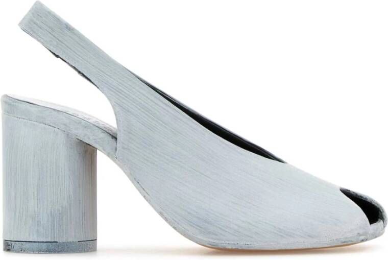 MM6 Maison Margiela Witte leren pumps met 8 cm hak