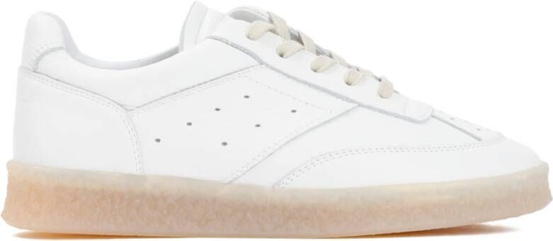 MM6 Maison Margiela Witte leren sneakers