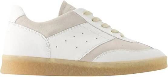 MM6 Maison Margiela Witte LowTop Court Sneakers