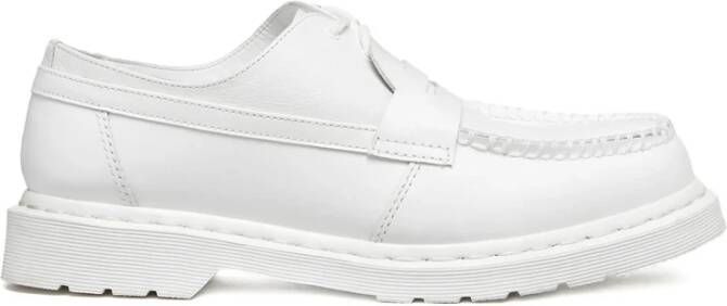 MM6 Maison Margiela Witte Veterschoenen met Rubberen Zool