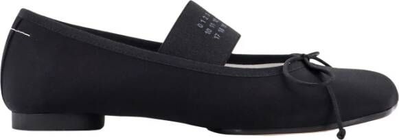 MM6 Maison Margiela Zwarte Ballerina`s met Iconische Tabi Teen Black Dames