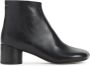 MM6 Maison Margiela Gehakte enkellaarzen van korrelig kalfsleer Zwart Dames - Thumbnail 1