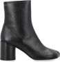 MM6 Maison Margiela Zwarte Gesloten Enkellaars Aw25 - Thumbnail 1
