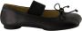 MM6 Maison Margiela Zwarte leren anatomische ballerina's Black Dames - Thumbnail 1