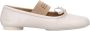 MM6 Maison Margiela Zwarte leren ballerina`s met strik - Thumbnail 1