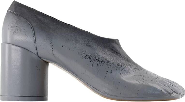 MM6 Maison Margiela Zwarte Leren Court Pumps