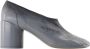 MM6 Maison Margiela Zwarte Leren Court Pumps - Thumbnail 1