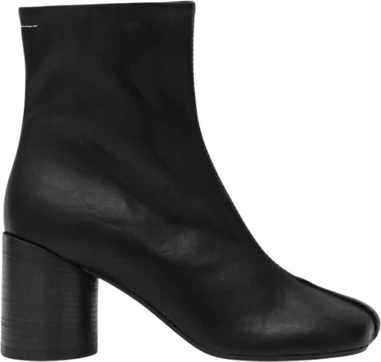 MM6 Maison Margiela Zwarte Leren Laarzen