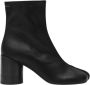 MM6 Maison Margiela Zwarte Leren Laarzen - Thumbnail 1
