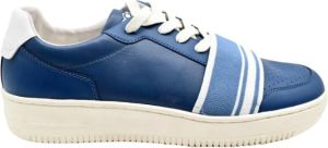 MOA Master OF Arts Blauwe Leren Sneakers Md21 M10C Blauw Heren