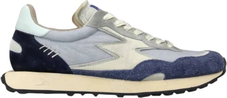 MOA Master OF Arts Blauwe Sneakers met Hemelsblauw Hielstuk