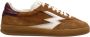 MOA Master OF Arts Bruine Club Sneakers met Cognac Accenten - Thumbnail 1