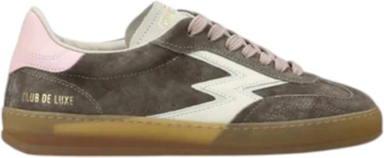 MOA Master OF Arts Grijze Sneakers met Roze Logo
