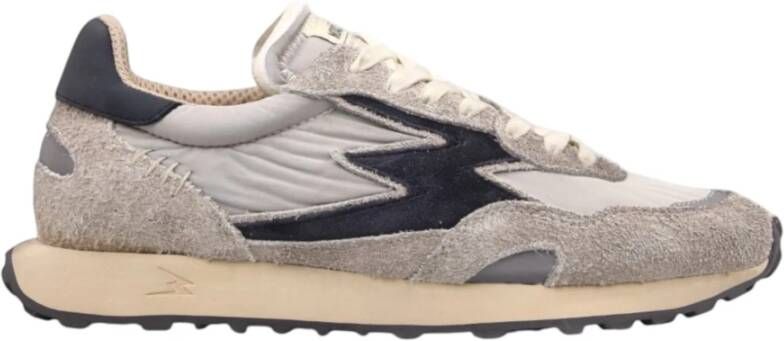 MOA Master OF Arts Grijze Sneakers met Zwarte Details