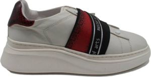 MOA Master OF Arts Rode en Zwarte Elastische Lage Sneakers Grijs Dames