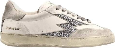 MOA Master OF Arts White Glitter Logo Sneakers Master Club Deluxe