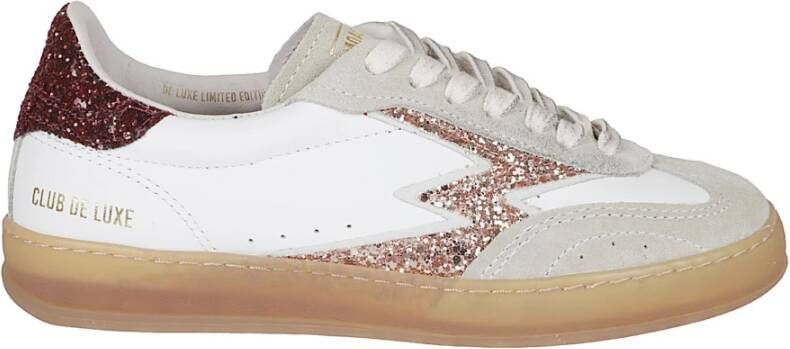 MOA Master OF Arts Witte en beige leren sneakers