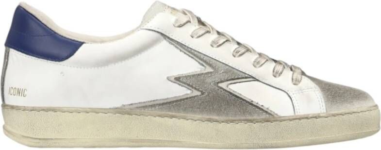 MOA Master OF Arts Witte Leren Sneakers Retro Design