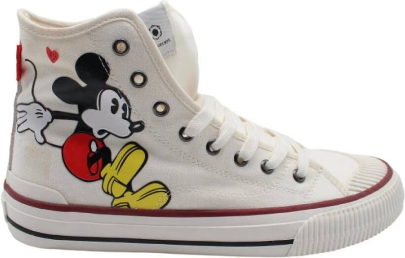 MOA Master OF Arts Witte Mickey Mouse Sneakers Multicolor Dames