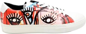 MOA Master OF Arts Witte Rode Sneakers Moeu230000121 Meerkleurig Dames
