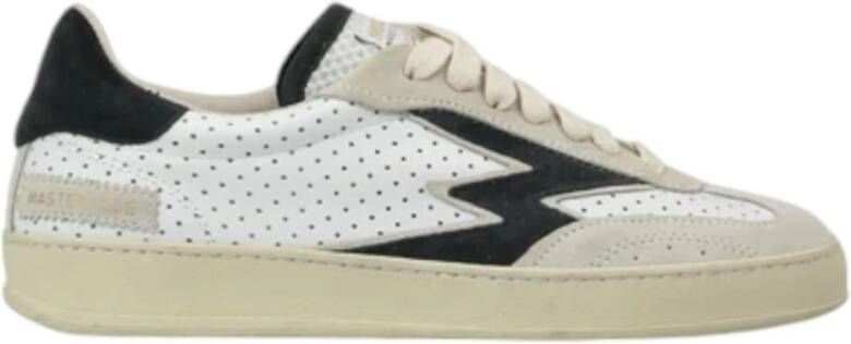 MOA Master OF Arts Witte Sneakers met Zwart Suède