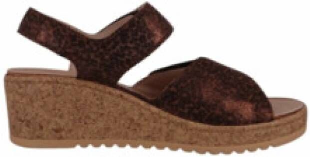 Mobils Bruine sleehak sandalen voor dames